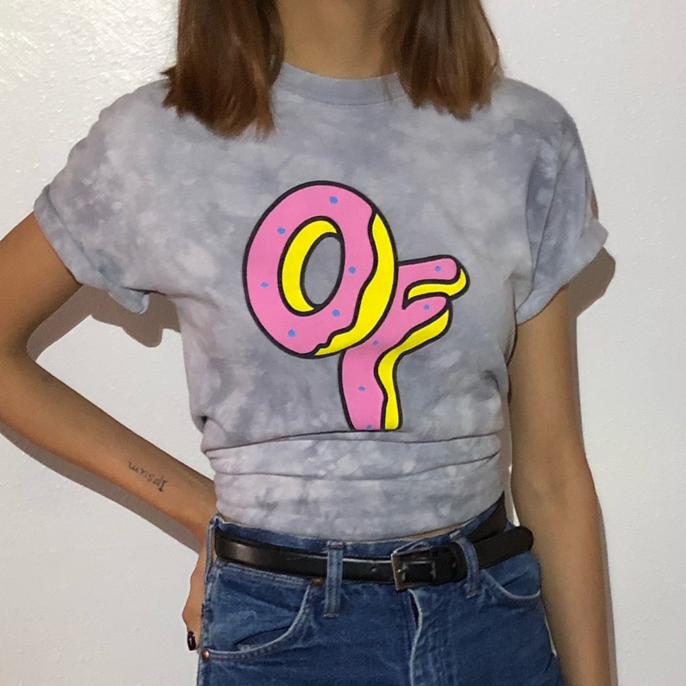 Odd Future shirt donut grey tie dye shirt